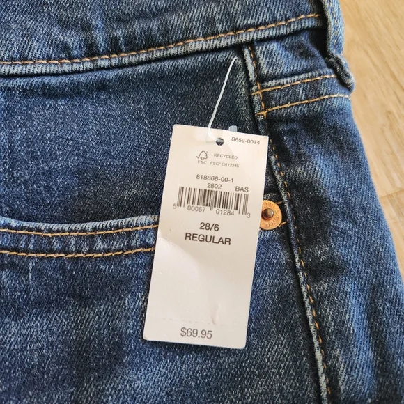 NWT Gap Dark Indigo Blue Vintage Slim High Rise Jeans - Picture 8 of 8